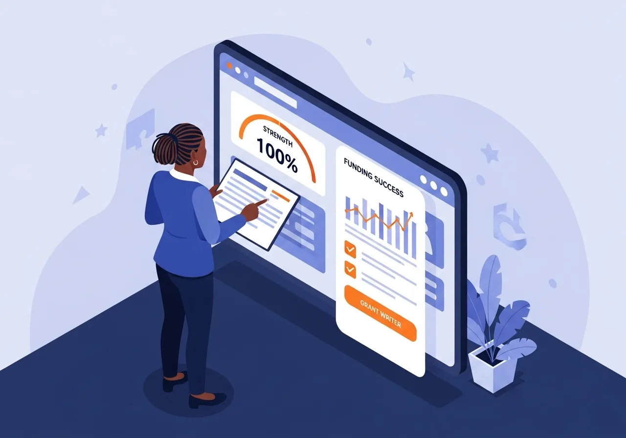 AI-powered nonprofit funding strategy visualization