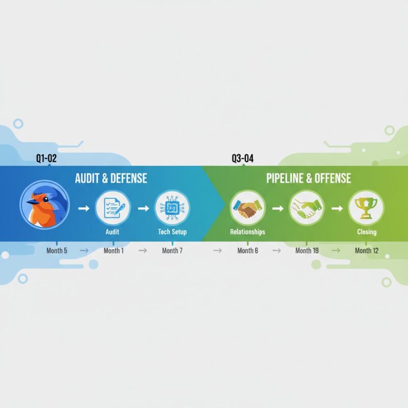 12-month strategic roadmap timeline for social enterprises executing the resilience pivot