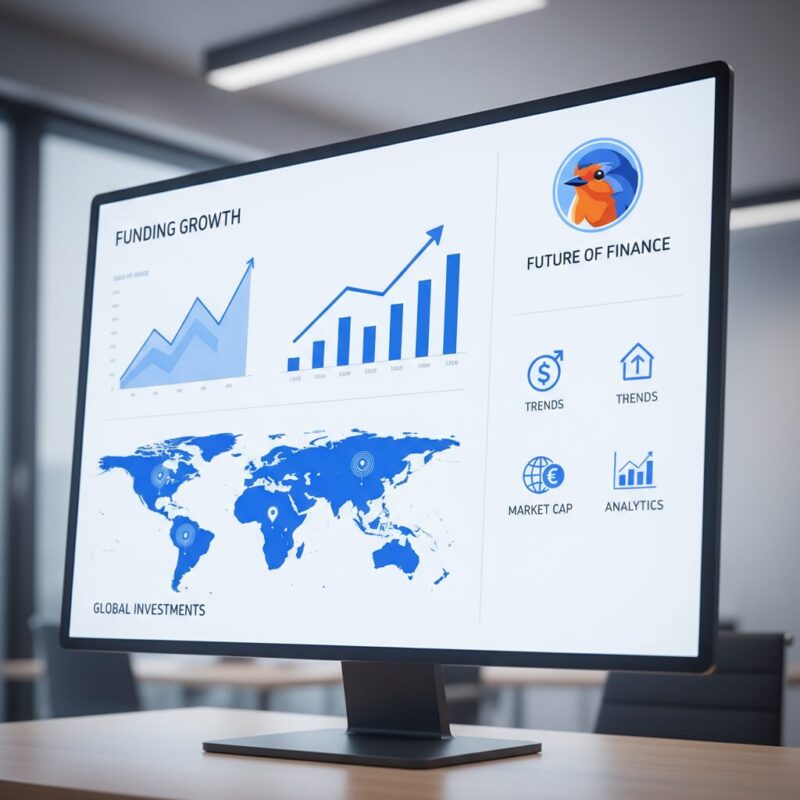 Digital dashboard interface showing investor-ready metrics like LTV, CAC, and Impact Coefficients
