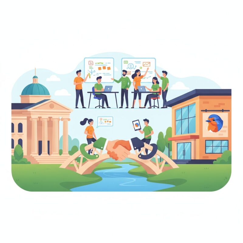 Charity staff engaging in strategic whiteboard planning