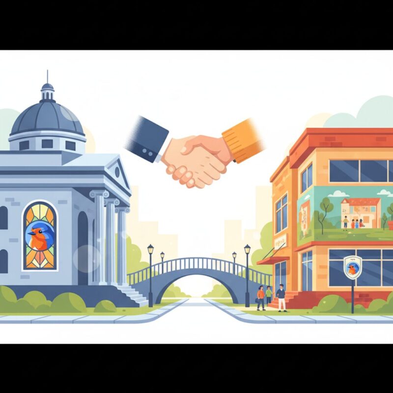 Nonprofit leaders collaborating on strategy at a boardroom table