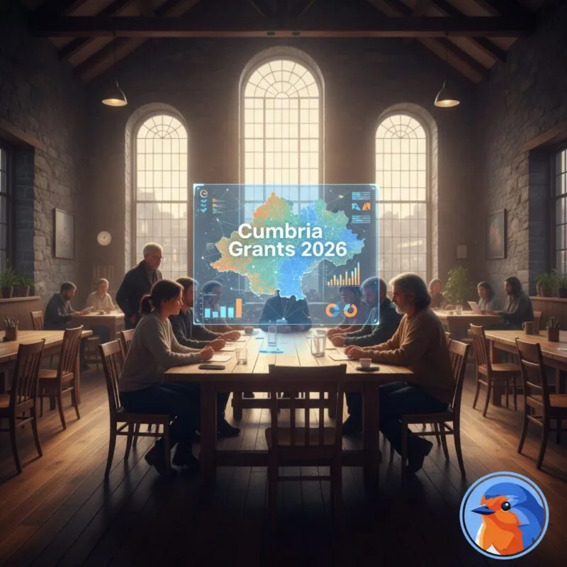 Cumbria Grants 2026 featured image with digital holographic maps