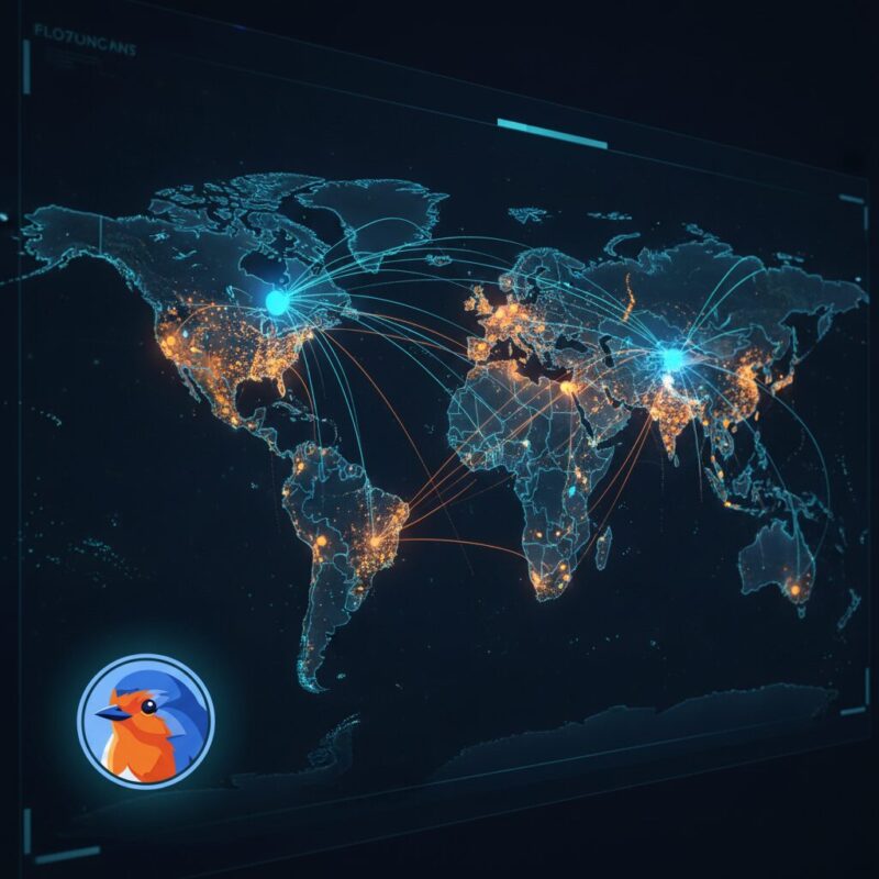 Data visualization showing the shift from centralized INGO models to decentralized localized aid networks