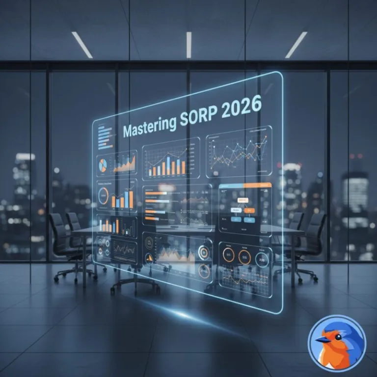 Mastering SORP 2026 featured image showing holographic financial data in an executive boardroom