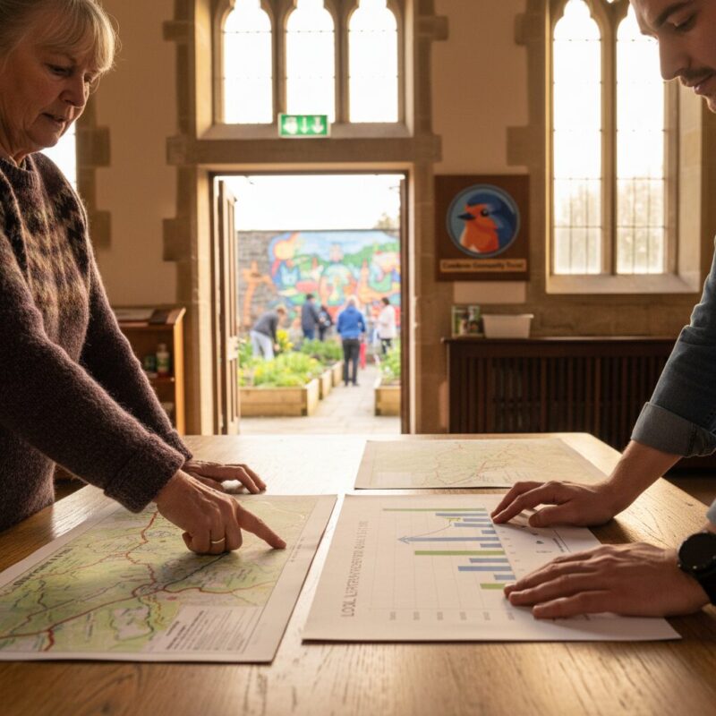 Reviewing local economic data and maps for a Cumbria grant application