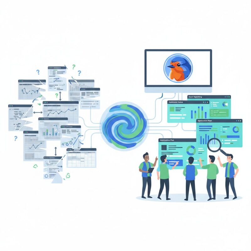 Transition from manual spreadsheets to centralized grant data dashboards