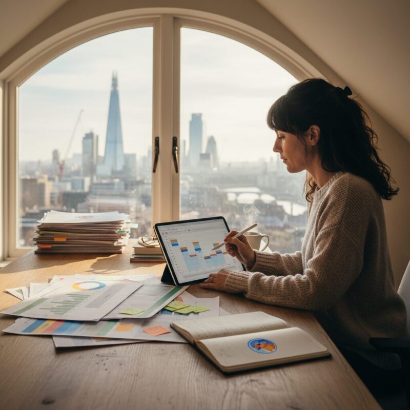 Consultant mapping out a multi-year charity income diversification strategy