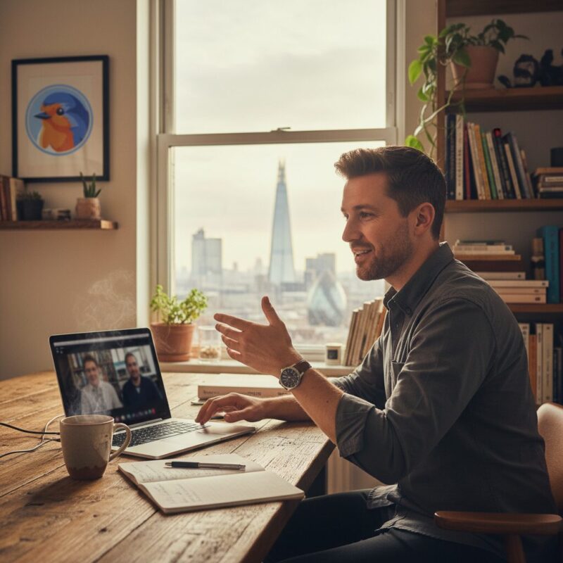 Freelance funding architect providing strategic advisory services via video call