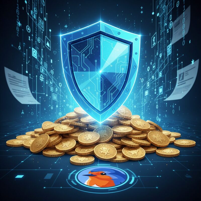 Paper documents transforming into secure digital data streams behind a protective shield