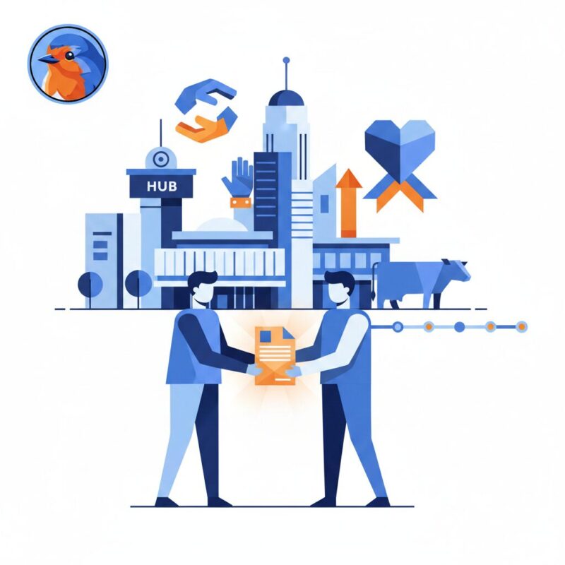Illustration of long-term partnership between a nonprofit and a community foundation